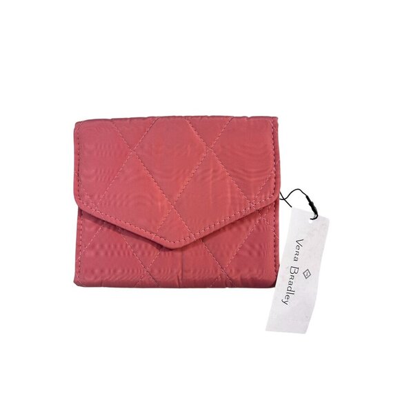 Vera Bradley Ultralight RFID Mini Tri-fold Wallet Strawberry Ice NWT - Picture 1 of 5
